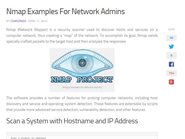 Nmap Examples For Network Admins